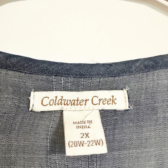 Coldwater Creek Tunic Top Embroidered Feminine - Picture 3 of 7